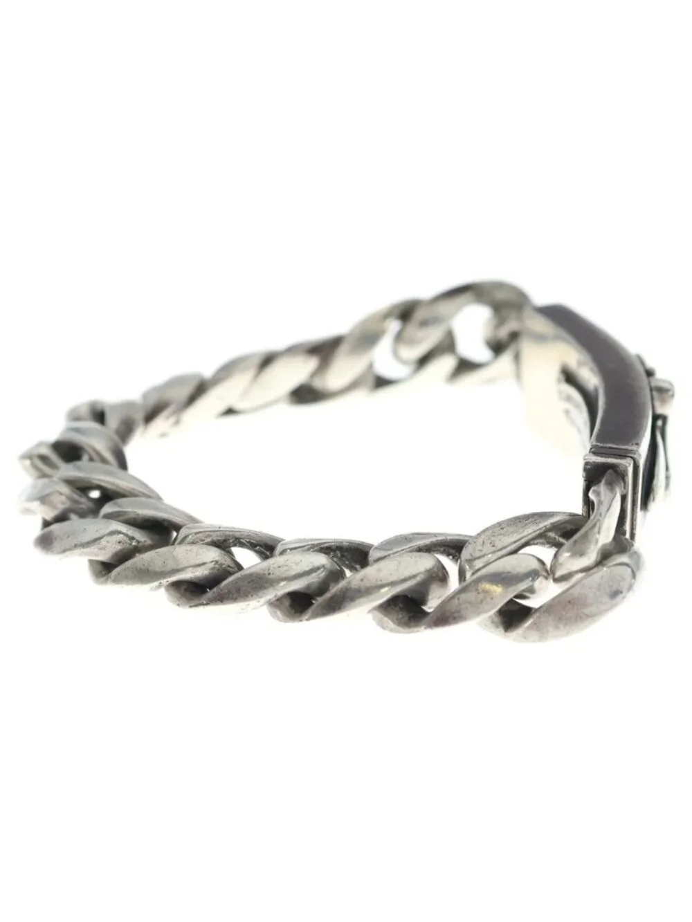 Chrome Hearts Vintage ID Dagger ID Classic Link Bracelet Silver